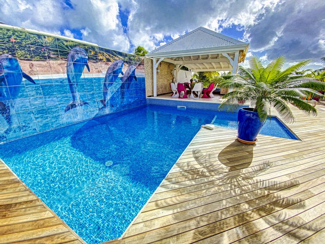 Location Villa 3 chambres Baie Nettlé St Martin-piscine-3